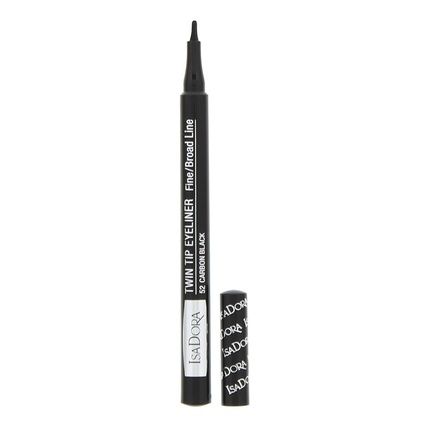 Isadora Twin Tip 52 Carbon Black Eyeliner 1Ml