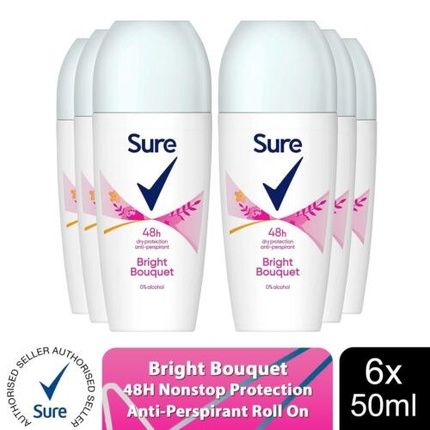 Sure Women Roll On Bright Bouquet Anti-Perspirant Deo 48H Protection 50Ml