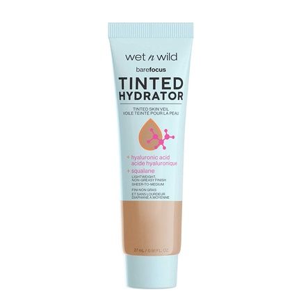 Wet N Wild Bare Focus Tinted Skin Perfector Moisturizing Fluid With Hyaluronic Acid Medium Tan 27Ml