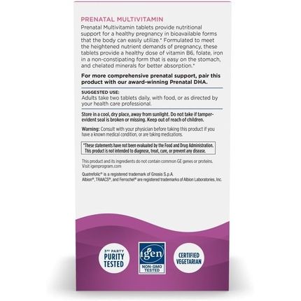 Nordic Naturals Prenatal Multivitamin For Women Daily Vegetarian - Image 3