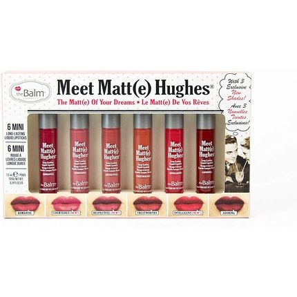 Thebalm Meet Matt(E) Hughes Mini Liquid Lipsticks Vol. 12 - Pack Of 6