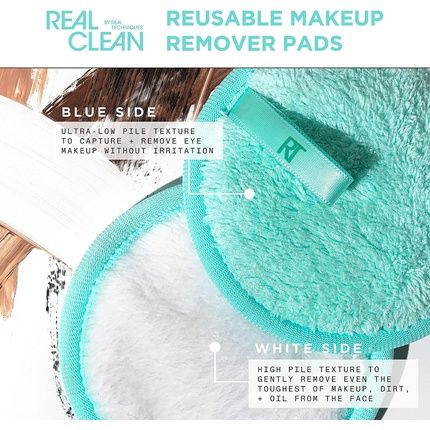 Real Techniques Dual Sided Reusable Makeup Remover Pads - Image 3