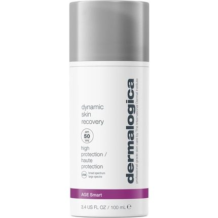 Dermalogica Dynamic Skin Recovery Spf50 Moisturizer 100Ml - Hydrates Combats Skin Aging Rich In Antioxidant White Tea Protects From Uva Uvb Rays Blends Seamlessly For A Flawless Finish