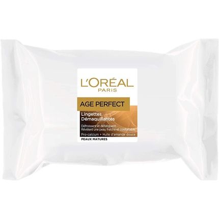 L'Oreal Paris Age Perfect Makeup Remover Wipes For Mature Skin 25 Count