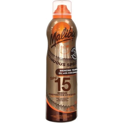 Malibu Bronzing Tanning Oil Spf15 Coconut Oil 175Ml