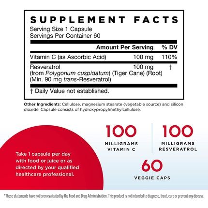 Jarrow Ja Resveratrol 60 Vcapsules 100Mg