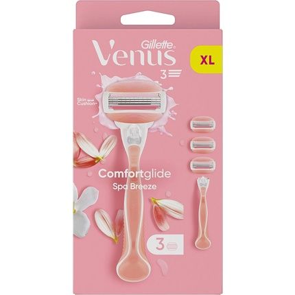 Gillette Venus Spa Breeze Razor With 3 Replacement Cartridges