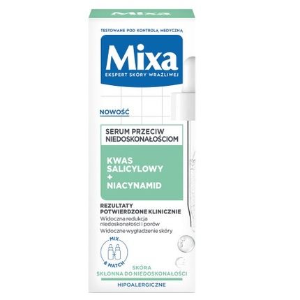 Mixa Salicylic Acid + Niacinamide Anti-Imperfection Face Serum For Oily Skin 30Ml