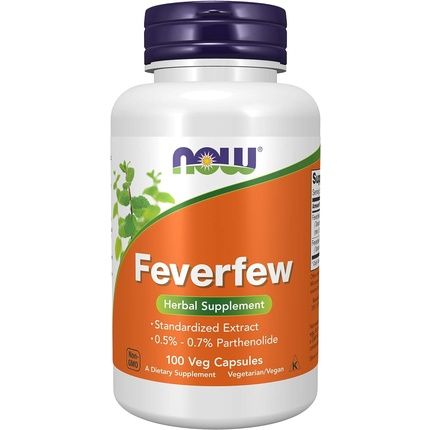 Now Foods Feverfew Veg Capsules 100Ct