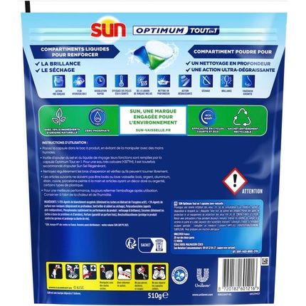 Sun Optimum All-In-One Dishwasher Tablets 34 Capsules - Image 3