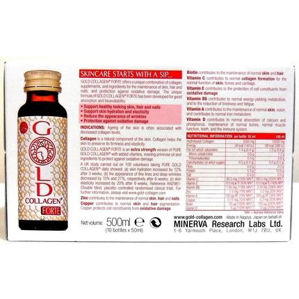 Minerva Gold Collagen Drink Forte For Age 40+ 10 Day Program