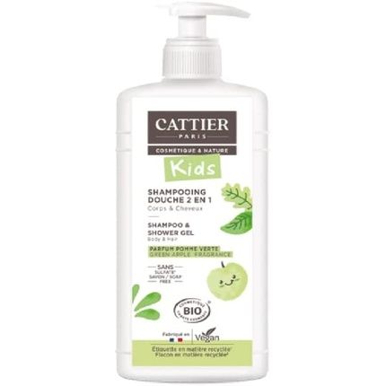 Cattier Kids 2-In-1 Apple Scented Organic Shampoo And Shower Gel 500Ml