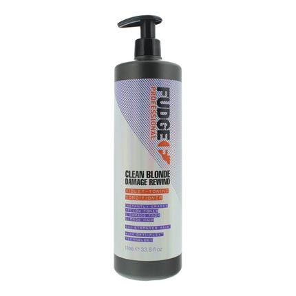 Fudge Professional Clean Blonde Damage Rewind Violet Toning Conditioner 1000Ml