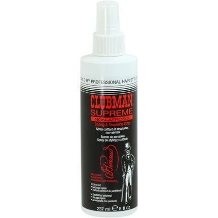 Clubman Supreme Hair Spray Non Aerosol Styling And Grooming Spray, 8 Oz