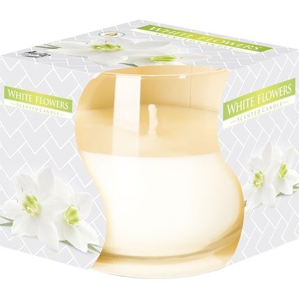 Cosy & Trendy Ct Scented Candle Glass White Flowers 8X7Cm