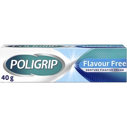 Poligrip Denture Adhesive Fixative Cream For Securing Dentures And False Teeth 40G