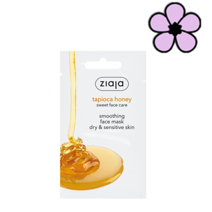Ziaja Tapioca Honey Smoothing Face Mask For Dry And Sensitive Skin 7Ml