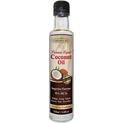 Natures Aid Premium Liquid Coconut Oil 250Ml