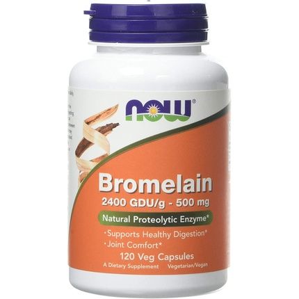 Now Foods Bromelain Vegetarian Capsules 500Mg 120 Count