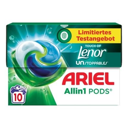 Ariel All In One Universal Laundry Capsules With Touch Of Lenor 10 Capsules
