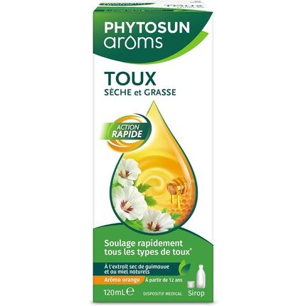 Phytosun Aroms Dry & Chesty Cough Syrup For Adults - Natural