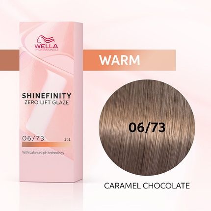 Wella Shinefinity Color Glaze 06/73 Caramel Chocolate Hair Color 60Ml