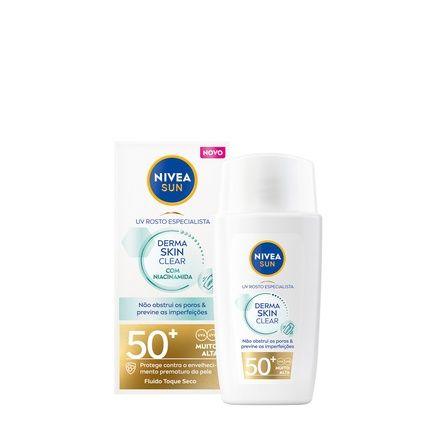 Nivea Sun Derma Skin Clear Spf50+ 40Ml - High Protection Sunscreen