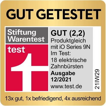 Oral-B Io Series 9 Luxe Edition Electric Toothbrush 7 Cleaning Modes Color Display Charging Travel Case & Beauty Bag Black Onyx