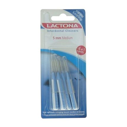 Lactona Brushes Easygrip M 5.0 Mm - Toothbrush - 6 Pieces