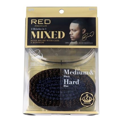 Red Kiss Premium Mixed Palm Boar Brush With Case