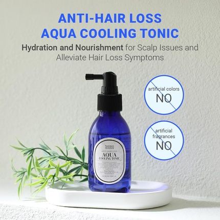 Tenzero Aqua Cooling Hair Scalp Tonic 338Oz 100Ml Instant Cooling Scalp