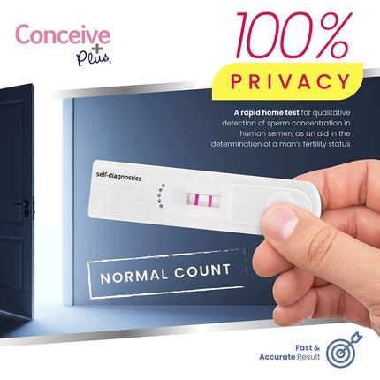 Conceive Plus Male Fertility Test Accurate Sperm Count Test Complete Kit - Convenient And Easy To Use - Image 3