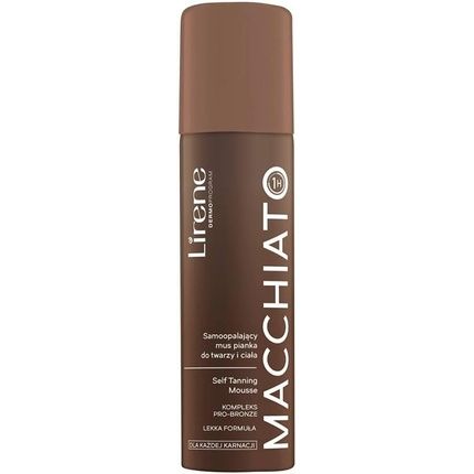 Lirene Macchiato Self-Tanning Mousse Face And Body Foam For All Skin Tones
