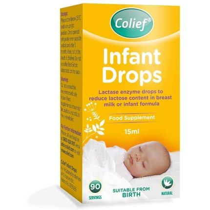 Colief Infant Drops Lactase Enzyme Drops Natural Colic Relief For Babies 15Ml