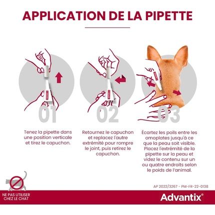 Advantix 6 Antiparasitic Pipettes For Very Small Dogs 1.5 To 4Kg - Image 3