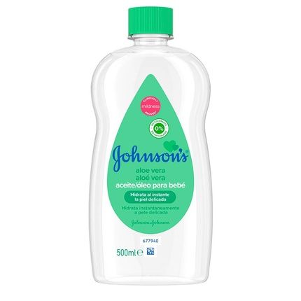 Johnson'S Baby Oil Aloe Vera 500Ml Gentle And Moisturizing Baby Oil With Aloe Vera