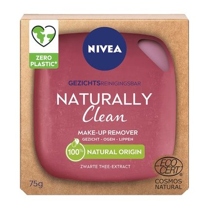 Nivea Naturally Clean Face Cleansing Bar 75 Gr - Makeup Remover