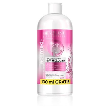 Facemed+ Hyaluronic Micellar Liquid 3 In 1 500Ml - Gentle Cleansing And Hydration