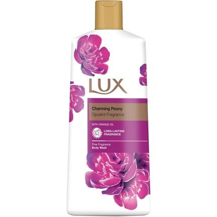 Lux Charming Peony Body Wash With Orange Oil Aromatic Fine Fragrance Shower Gel Nourishing Body Cleanser Bath Soap 600Ml
