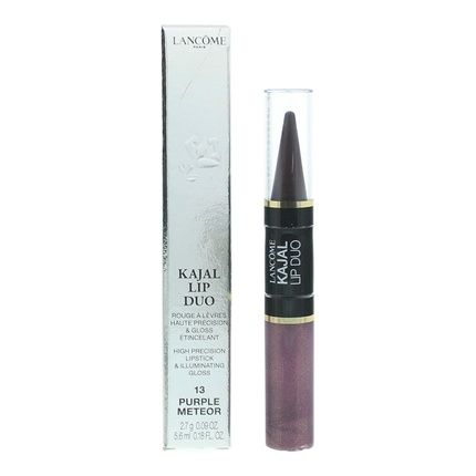 Lancome Kajal Lip Duo Lipstick Gloss 13 Purple Meteor 27G