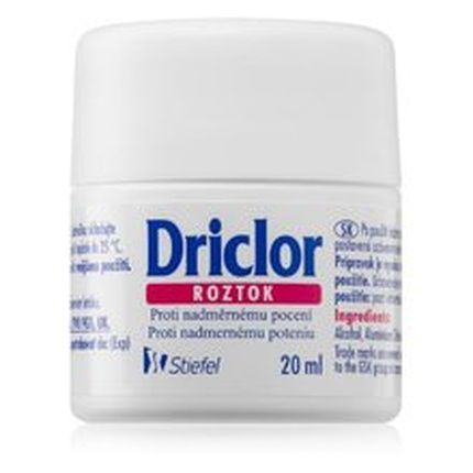 Driclor Antiperspirant Rollon Against Excessive Sweating Solution 20 Ml