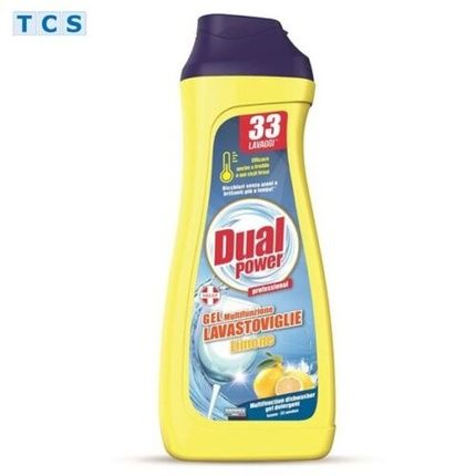 Dual Power Dishwasher Gel Lemon 660Ml