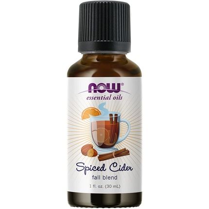 Now Essential Oils, Spiced Cider Oil Blend, Citrus Spice Scent With Warm And