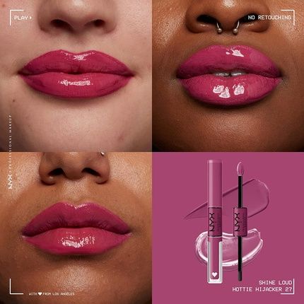 Nyx Professional Makeup  Shine Loud Pro Pigment Lip Shine #27 3.4Ml - Image 3