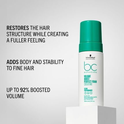 Schwarzkopf Professional Bonacure Volume Boost Perfect Foam Hair Mousse For Fine Hair - Image 3