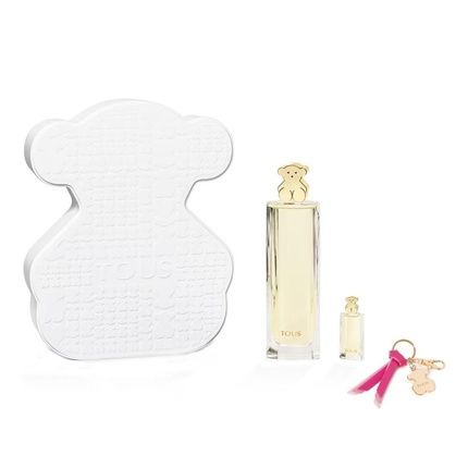 Tous Fragrance Eau De Parfum 90Ml Vaporizer Miniature 45Ml Keychain In Metal Box