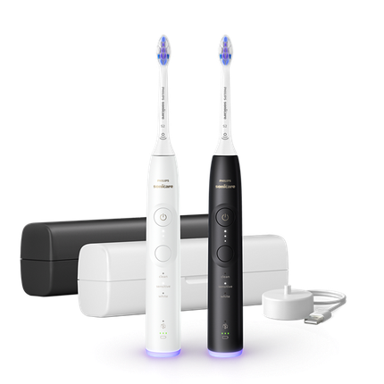 Philips Sonicare White And Black Electric Toothbrush Series 6500 Hx7419/01