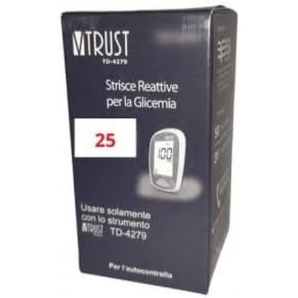 Biochemical System V-Trust Glucose Measurement Strips Td-4279 25 Pieces