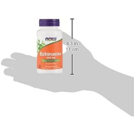 Now Foods Echinacea Purpurea Root 400Mg Herbal Supplement 100 Capsules - Image 3