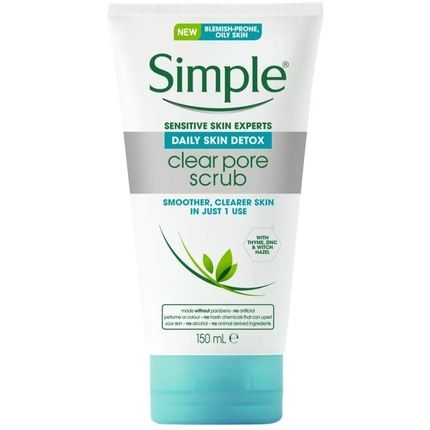 Simple Daily Skin Detox Clear Pore Scrub 150Ml